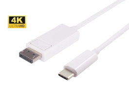 MicroConnect Cable adaptador USB-C a DisplayPort de 2m Blanco