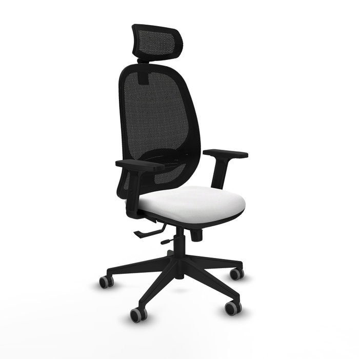 PIQUERAS Y CRESPO Silla de oficina Cilanco con mecanismo Sincro/Traslack, Blanco y Negro PIQUERAS Y CRESPO Silla de oficina Cilanco con mecanismo Sincro/Traslack, Blanco y Negro