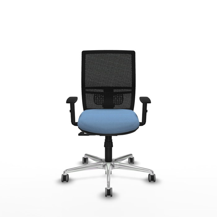 PIQUERAS Y CRESPO Silla de oficina Yunquera con mecanismo Sincro, Azul cielo y Negro PIQUERAS Y CRESPO Silla de oficina Yunquera con mecanismo Sincro, Azul cielo y Negro