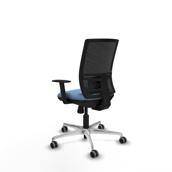 PIQUERAS Y CRESPO Silla de oficina Yunquera con mecanismo Sincro, Azul cielo y Negro PIQUERAS Y CRESPO Silla de oficina Yunquera con mecanismo Sincro, Azul cielo y Negro