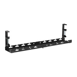 LogiLink Organizador de bandejas para cables extensible de metal negro