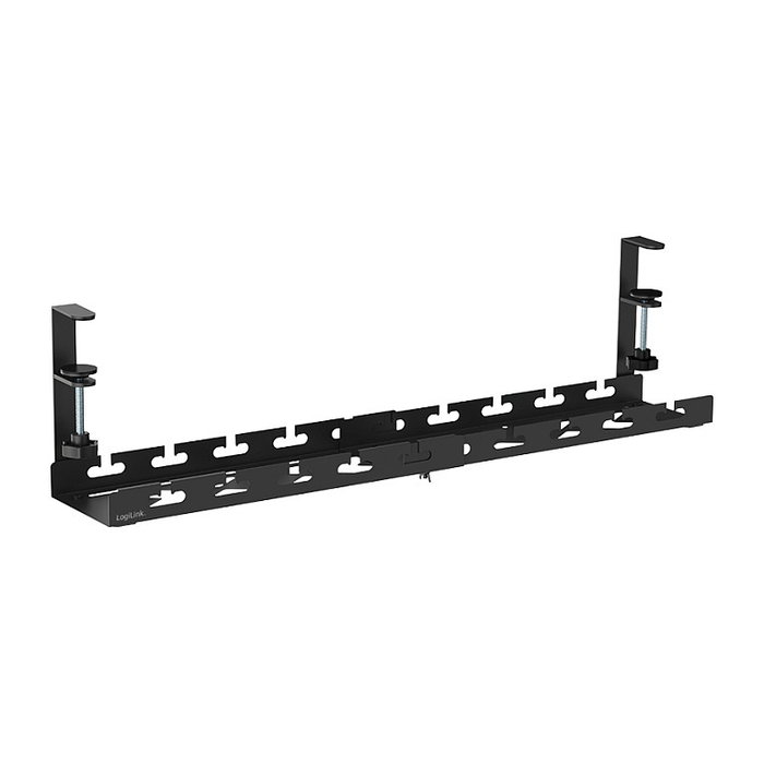 LogiLink Organizador de bandejas para cables extensible de metal negro LogiLink Organizador de bandejas para cables extensible de metal negro