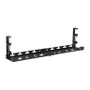 LogiLink Organizador de bandejas para cables extensible de metal negro