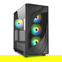 SHARKOON Rebel C80G RGB ATX Torre ATX de PC con Panel de Cristal Templado Negro
