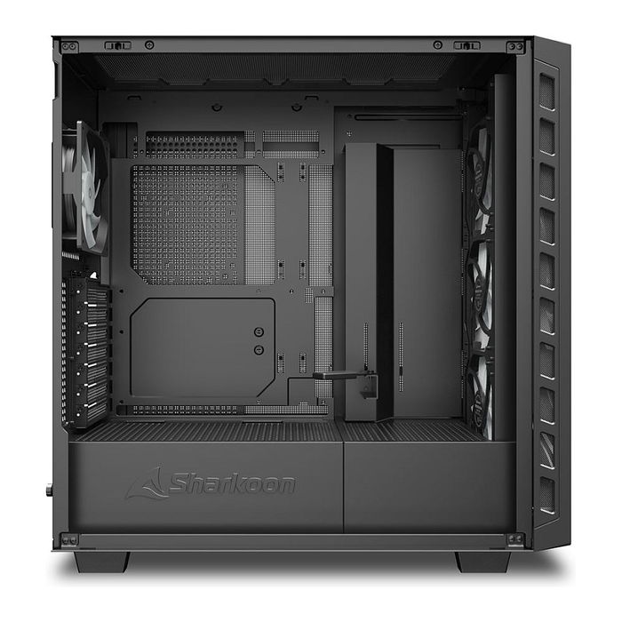 SHARKOON Rebel C80G RGB ATX Torre ATX de PC con Panel de Cristal Templado Negro