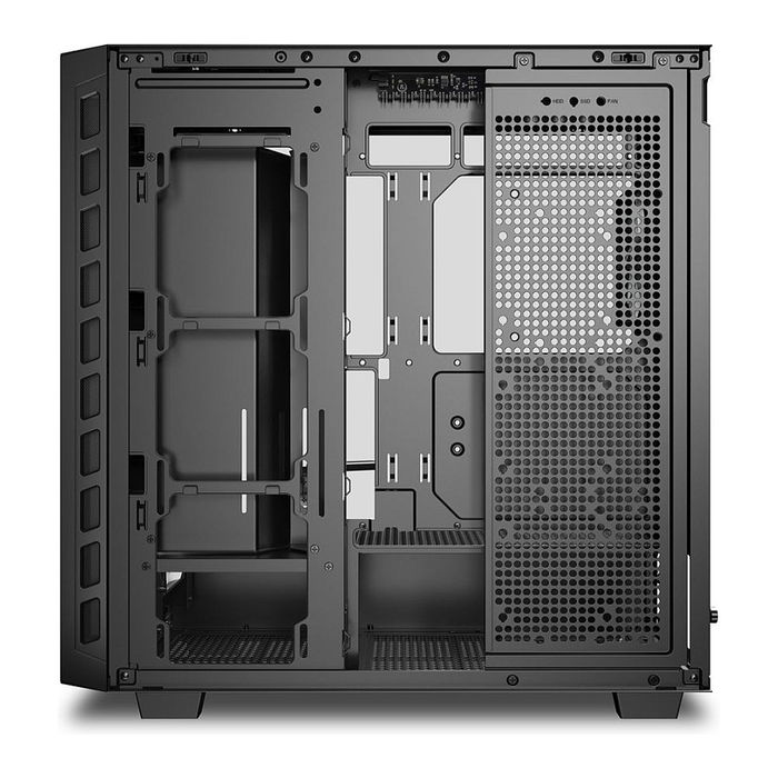 SHARKOON Rebel C80G RGB ATX Torre ATX de PC con Panel de Cristal Templado Negro