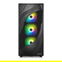 SHARKOON Rebel C80G RGB ATX Torre ATX de PC con Panel de Cristal Templado Negro