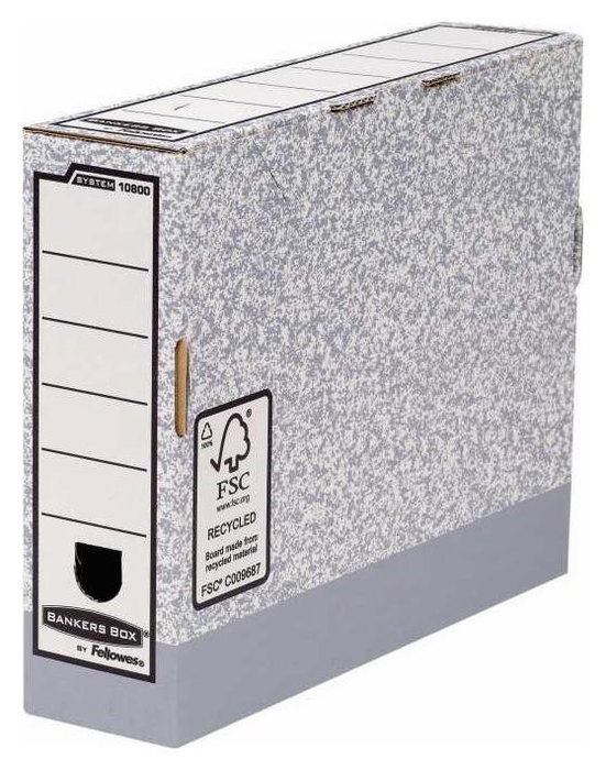 Fellowes Archivador A4 80 mm, 10 unidades, cartón FSC Fellowes Archivador A4 80 mm, 10 unidades, cartón FSC