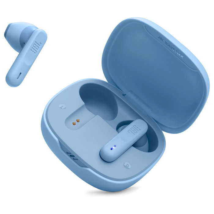 JBL Wave Flex Auriculares True Wireless In-Ear Bluetooth 5.2, IP54 Resistente al Agua, 24h de Autonomía, Color Azul