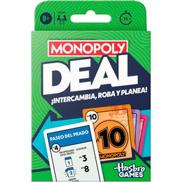 MONOPOLY Monopoly Deal Refresh Juego de Cartas Familiar Multilingüe (English, Francés, Alemán, Italiano, Portugués, Español) Ref. G0351, Edad +8 años