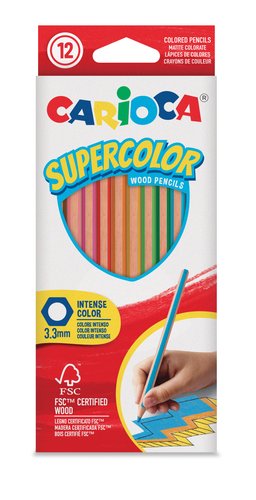 Lapices De Colores Carioca Supercolor Caja De 12 Lapices De Colores Carioca Supercolor Caja De 12