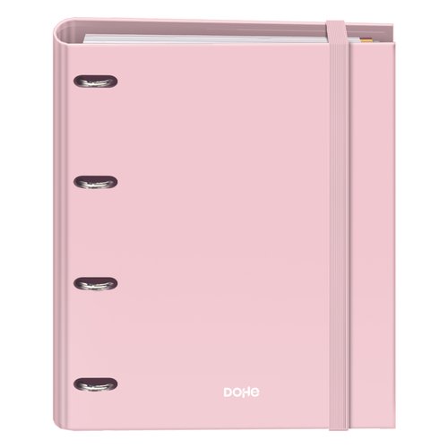 DOHE Carpebloc Serenity A4 Rosa con 4 Anillas Mixtas 35 mm y Recambio DOHE Carpebloc Serenity A4 Rosa con 4 Anillas Mixtas 35 mm y Recambio