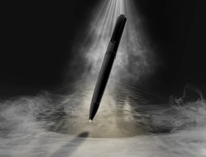 Belius Turbo Bolígrafo Aluminio Negro Tinta Azul 0,8 mm Diseño Deportivo Caja Magnética