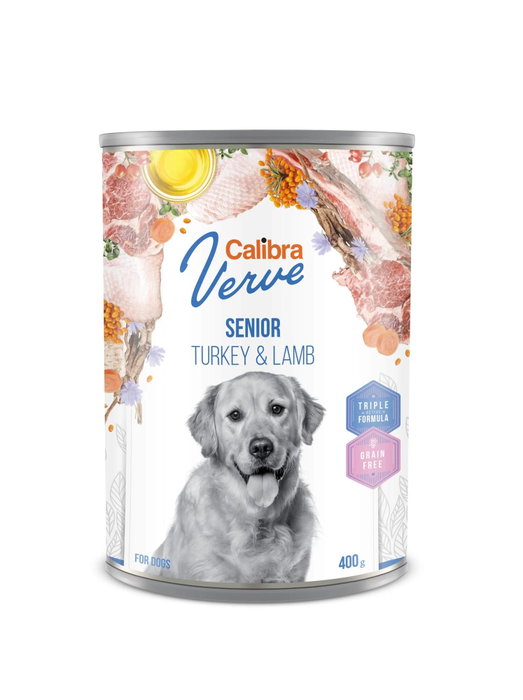 Calibra Vet Perro GF Verve Senior Pavo Y Cordero Caja 6X400Gr Calibra Vet Perro GF Verve Senior Pavo Y Cordero Caja 6X400Gr