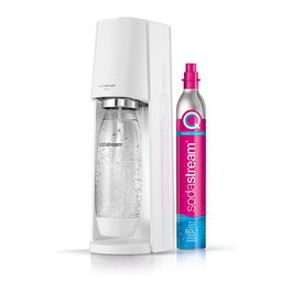 SodaStream Terra - Máquina para Hacer Agua con Gas, 1L, Color Blanco, Incluye Botella y Cargador de CO2 para hasta 60L