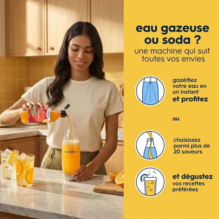 SodaStream Terra Blanco con Botella de 1L SodaStream Terra Blanco con Botella de 1L