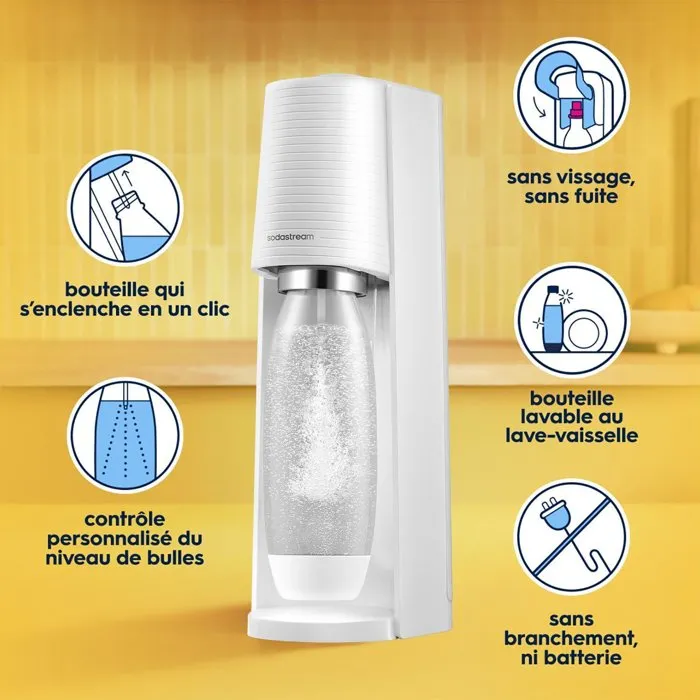 SodaStream Terra Blanco con Botella de 1L SodaStream Terra Blanco con Botella de 1L