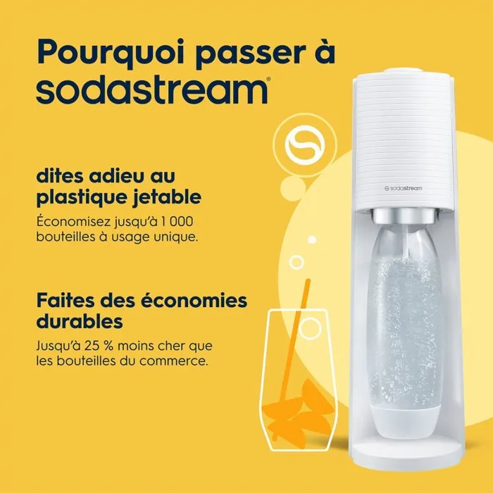 SodaStream Terra Blanco con Botella de 1L SodaStream Terra Blanco con Botella de 1L