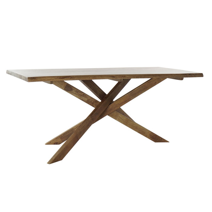 DKD Home Decor Mesa de Comedor Nogal Natural 180x86x76 DKD Home Decor Mesa de Comedor Nogal Natural 180x86x76