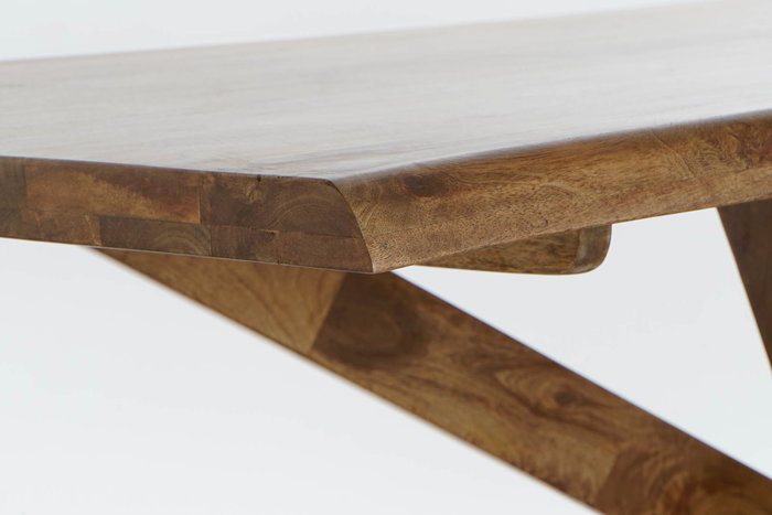 DKD Home Decor Mesa Comedor Colonial Natural 86 x 76 x 180 cm DKD Home Decor Mesa Comedor Colonial Natural 86 x 76 x 180 cm