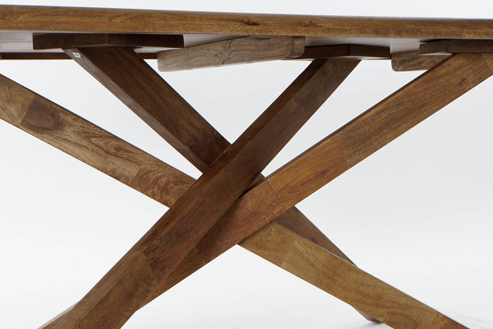 DKD Home Decor Mesa Comedor Colonial Natural 86 x 76 x 180 cm DKD Home Decor Mesa Comedor Colonial Natural 86 x 76 x 180 cm