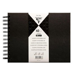 Album De Fotos Clairefontaine Diy Negro Tapa Dura 21X16 Cm 40H 185G