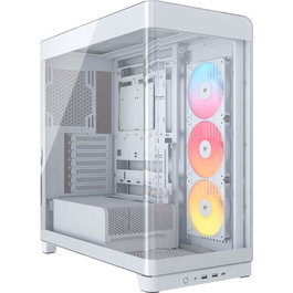 Corsair 4500X RS-R ARGB Mid-Tower, Torre PC ATX Blanca con Cristal Templado, Ventiladores 120mm Incluidos, USB-C