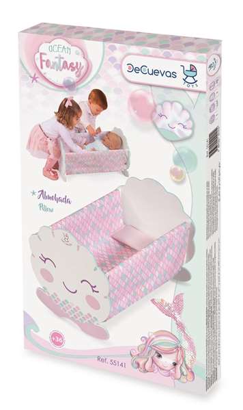 Decuevas Cuna Balancin de Madera para Muñecas de hasta 48 cm