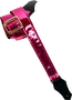 GETM Correa Guitarra/Bajo Mirror Reflective Fuchsia Ajustable 165cm Nylon Piel Vinilo