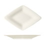 Bauscher Plato Triangular Porcelana 42x30 cm - Plato Llano Raffinesse Vajilla Duracream (Set de 6)