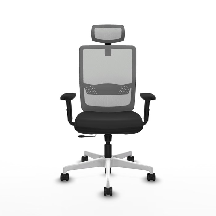 PIQUERAS Y CRESPO Silla de oficina Haches con mecanismo Sincro/Traslack Negro y Gris