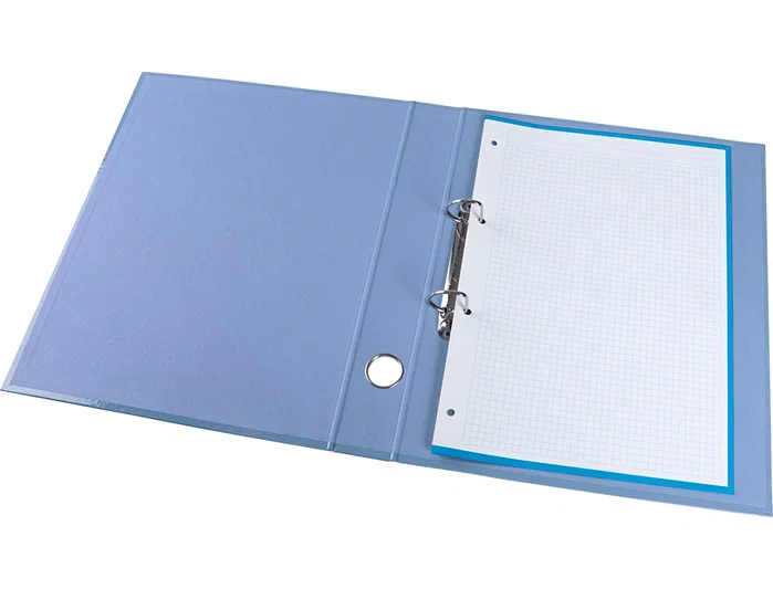 Liderpapel Carpeta de 2 anillas 25 mm mixtas Color System Celeste A4