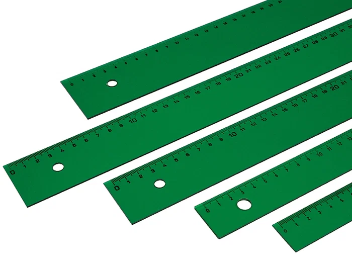 Faber castell Regla 100 cm Plástico Verde Transparente Graduaciones Grabadas