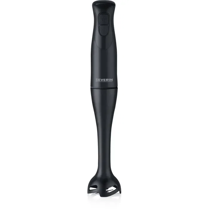 Severin Batidora de mano SM3761 350 W Eje desmontable Vaso 700 ml con tapa Doble cuchilla Turbo Negro