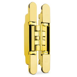 Koblenz Bisagra Oculta K2460 para Puertas de Madera - Acabados Negro, Oro y Cromo Satinado (Set de 2)