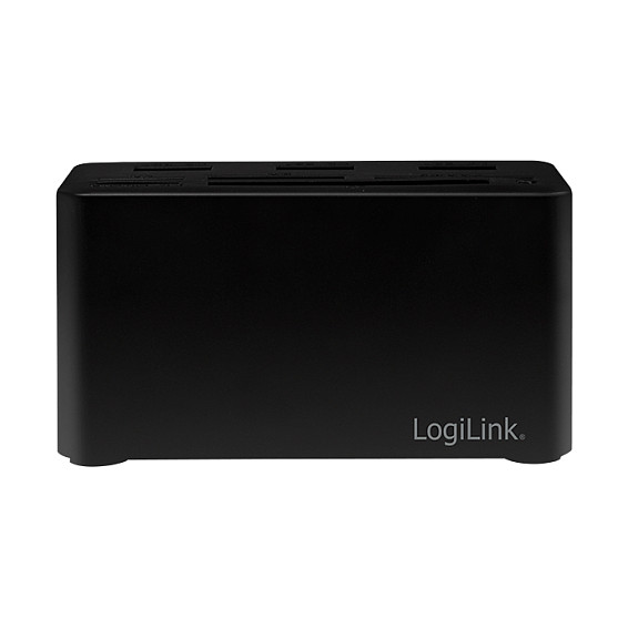 LogiLink Mini Docking USB 3.2 Gen1 con 8 puertos y USB-C, negro