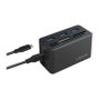 LogiLink Mini Docking USB 3.2 Gen1 con 8 puertos y USB-C, negro