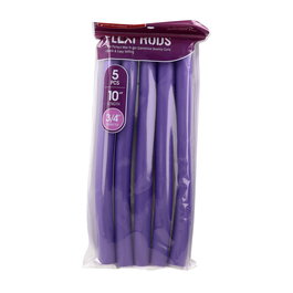 Red Kiss Rulos Flexibles Flexi Rods 10" 3/4" Morado Pack 5 Unidades