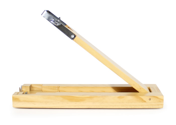 Quttin Jamonero de Madera Plegable | 48 cm Largo x 17 cm Ancho x 4,5 cm Alto (6 Unidades)