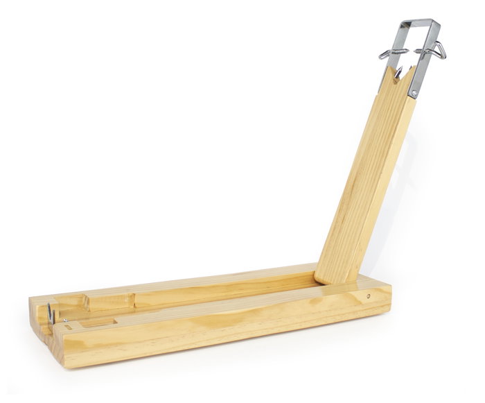 Quttin Jamonero de Madera Plegable | 48 cm Largo x 17 cm Ancho x 4,5 cm Alto (6 Unidades)