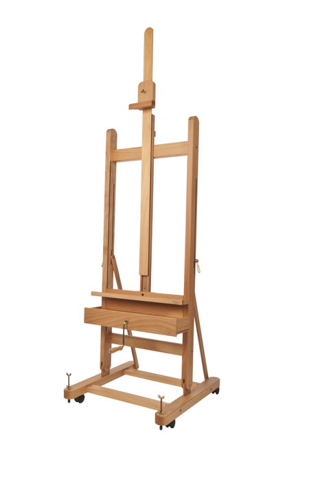 Mabef Caballete de estudio pequeño con manivela para ajuste de altura Mabef Caballete de estudio pequeño con manivela para ajuste de altura