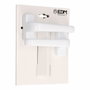 Edm Juego de manilla modelo 6800 de aluminio con acabado blanco