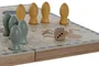 DKD Home Decor Set de Parchís de Madera de 18 Piezas