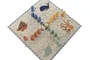 DKD Home Decor Set de Parchís de Madera de 18 Piezas