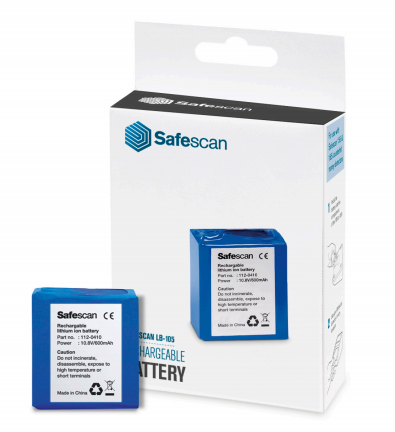 Safescan Batería LB-105 de litio recargable para Safescan 155-S, 165-S y 185-S