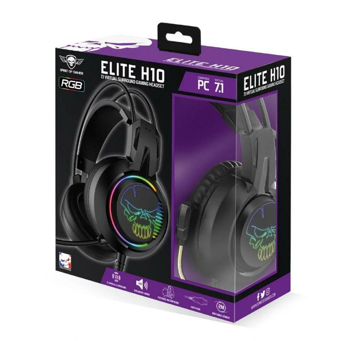 Spirit of Gamer Auricular Elite H10 - Negro
