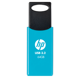HP USB Flash Drive 712w 64 GB USB-A 3.2 Gen 1 Azul - Unidad Flash USB de alta velocidad