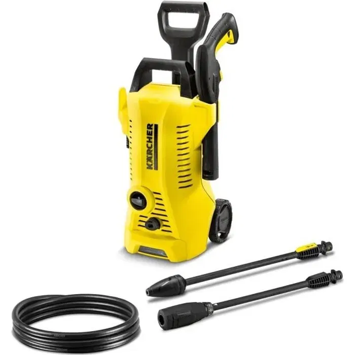 Karcher Hidrolimpiadora de alta presión K2 Premium Power Control con Ruedas, Manguera 7m, Lanza Vario Power y Boquilla Giratoria Karcher Hidrolimpiadora de alta presión K2 Premium Power Control con Ruedas, Manguera 7m, Lanza Vario Power y Boquilla Giratoria
