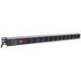 Intellinet 714044 PDU de 1U con 12 salidas AC Negro