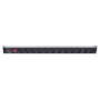 Intellinet 714044 PDU de 12 tomas, 1U, Negro
